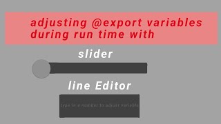 Godot tutorial: adjusting export variables during runtime
