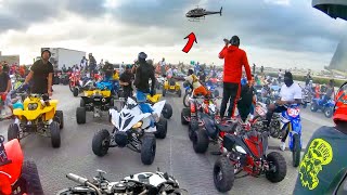 COPS CALL POLICE HELICOPTER FOR DIRT BIKES!