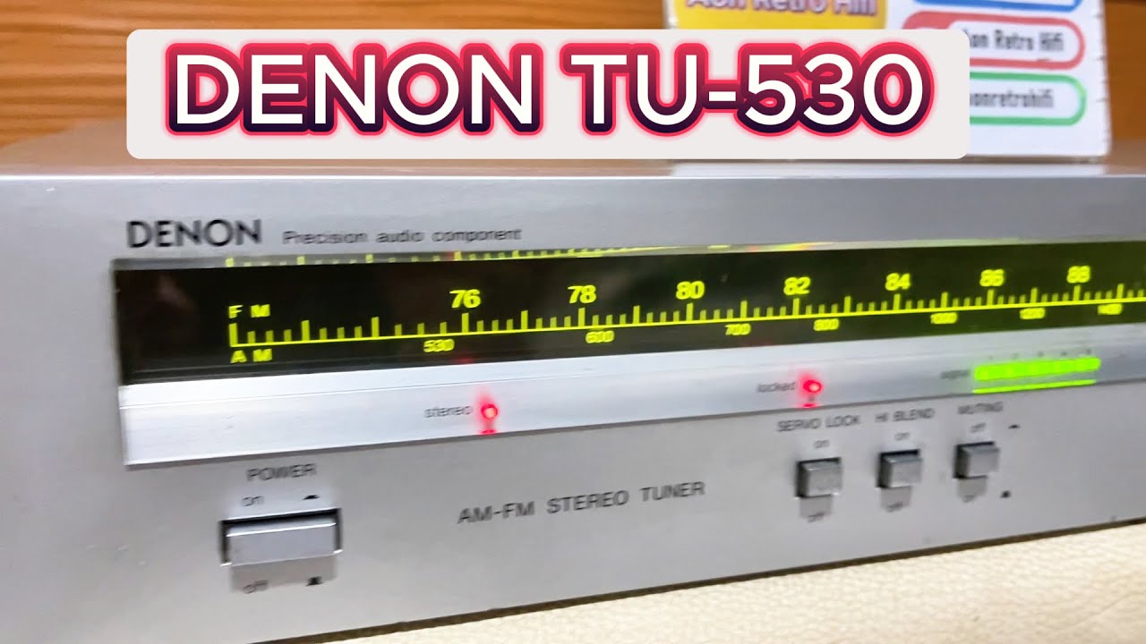 Denon TU-530 Stereo AM-FM Tuner - YouTube