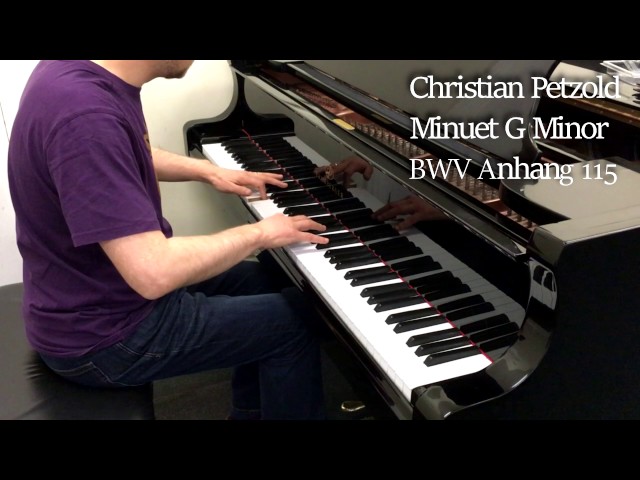 Christian Petzold Minuet G minor: BWV Anhang 115 class=