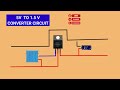 5 v to 1.5 converter circuit || dc to dc converter #dctodc #dcconverter 
