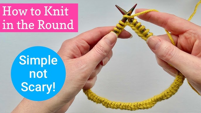 Knitting in the Round with Circular Needles for Beginners - Sheep
