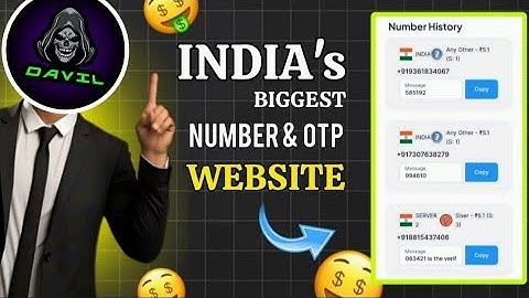 How To Get Virtual Number OTP In India | | New OTP Website To Get Virtual Number And OTP #otpwebsite