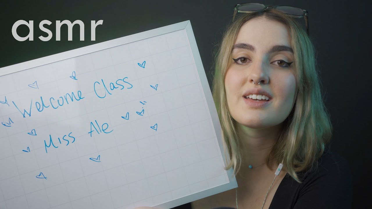 ASMR español - Soy TU Profesora de Inglés (Para DORMIR) - Ale ASMR :)