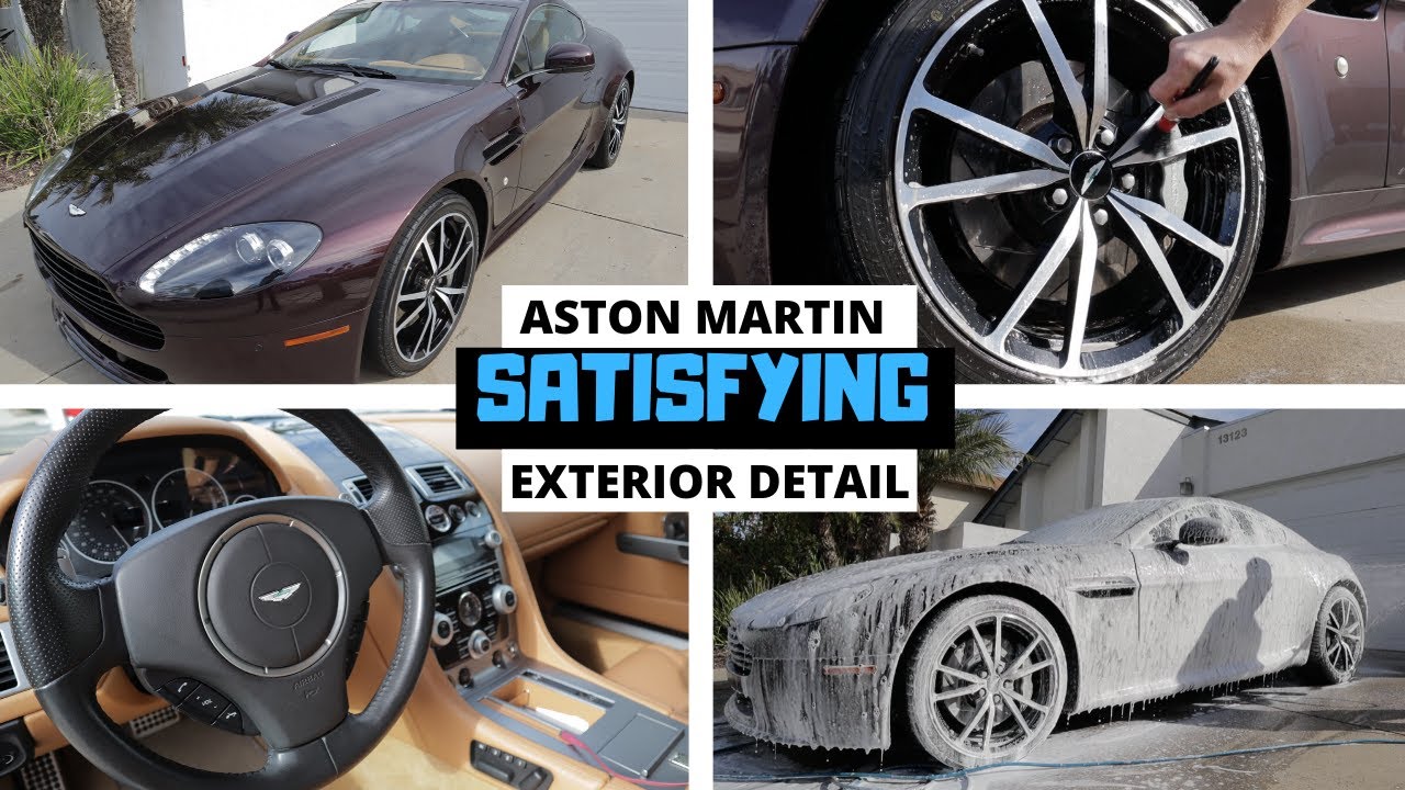 Satisfying ASTON MARTIN exterior DETAIL | Foam Cannon Car Wash | How to clean your car