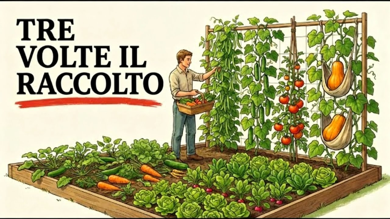 Coltivare Cibo Verticalmente: Il Metodo del Traliccio Che Triplica Il Tuo Spazio