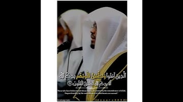 تلاوة إبداعية للشيخ ياسر الدوسري من سورة الرعد. جامع الدخيل