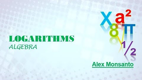 LOGARITHMS (Full Video) | Lecture in Algebra | Engineering Mathematics