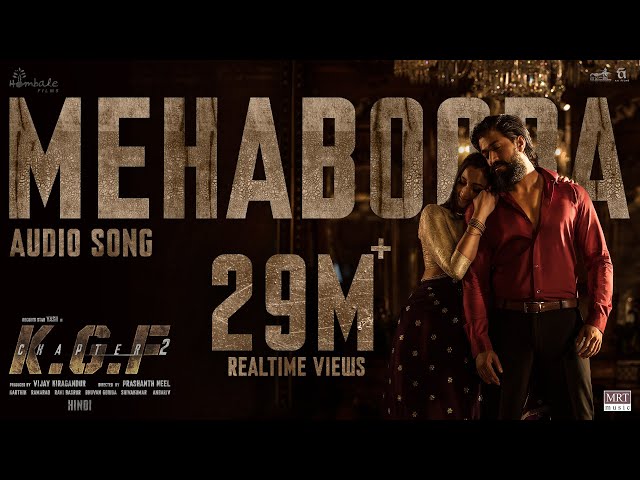 Mehabooba Song (Hindi) | KGF Chapter 2 | Rocking Star Yash | Prashanth Neel | Ravi Basrur | Hombale class=