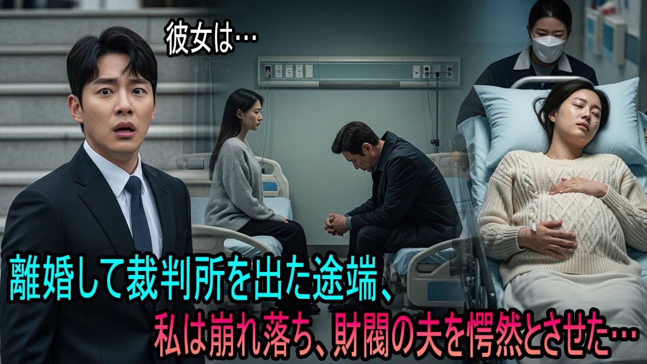 離婚して裁判所を出ると、元妻が階段で崩れ落ちた。「すぐに救急車を呼んで、『私は妊娠しているの』」―財閥の夫を驚愕させる。| オーディオブック | 感動する話 | スカッとする話