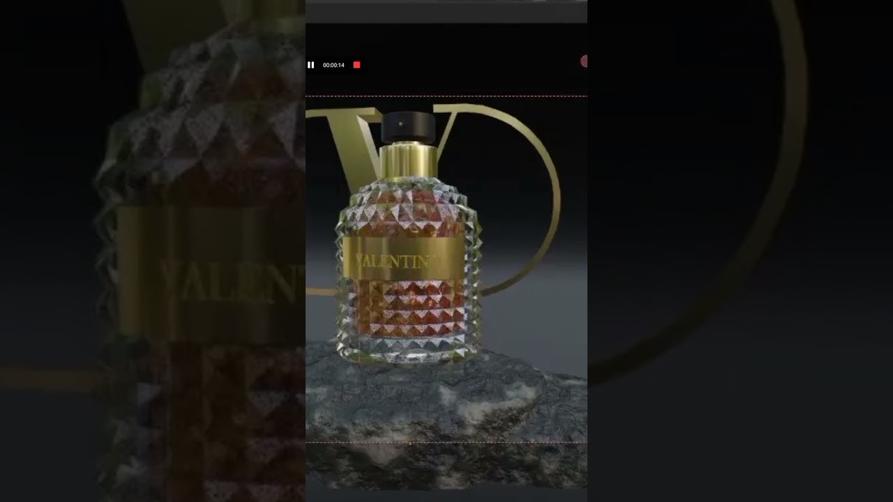 perfume and lipstick 3d art blender #blender#lipstick#3dart #perfume#velntino