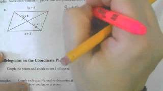 Section 7.3:  Proving Quadrilaterals are Parallelograms