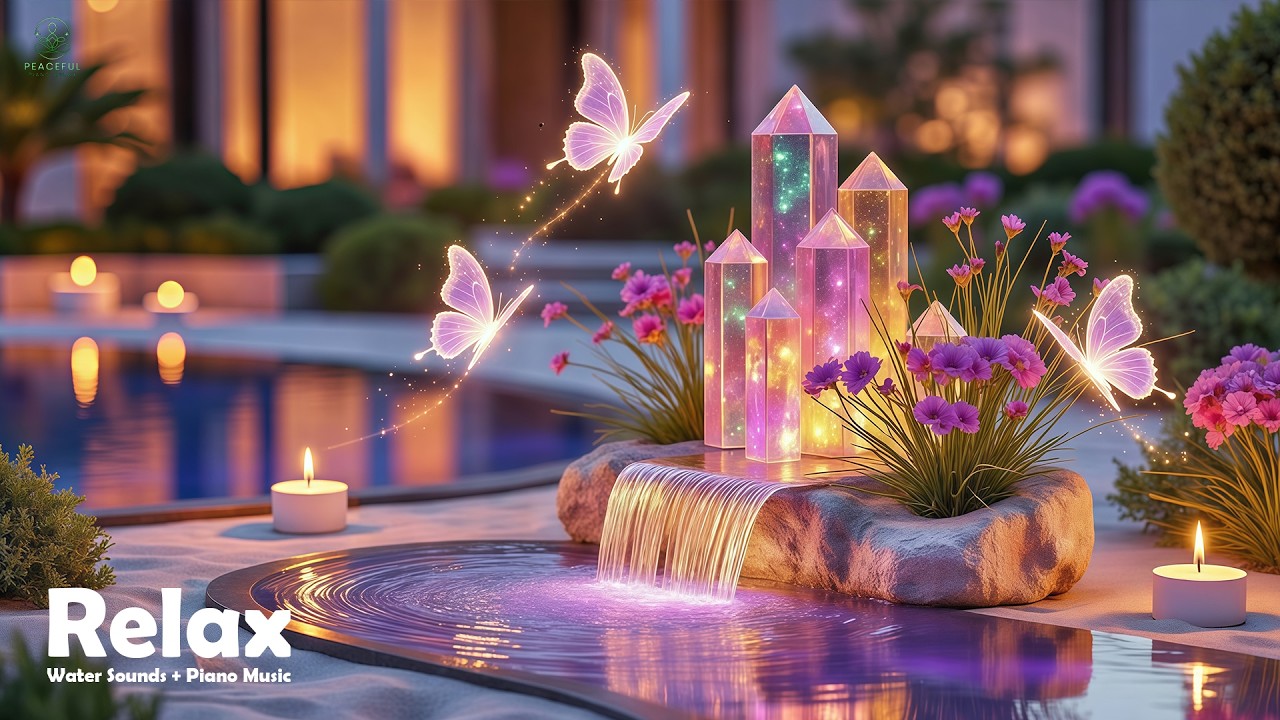 Peaceful Piano with Soothing Water Sounds 🌿 Insomnia Relief, Anxiety & Stress | Calm Mind & Body