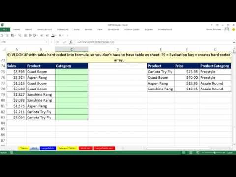 Excel Magic Trick 1134: IF or VLOOKUP function for Assigning Categories w/ Excel Formula 8 Examples