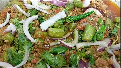 Bhindi Kheema | Ground Beef with Okra