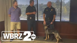 Fred's in Tigerland owners donate bomb-sniffing dog to BRPD