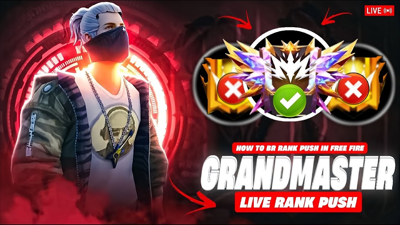 LIVE 🔴 Grandmaster BR Rank Push 😈 | Last Zone Survival | Free Fire 🔥 ...