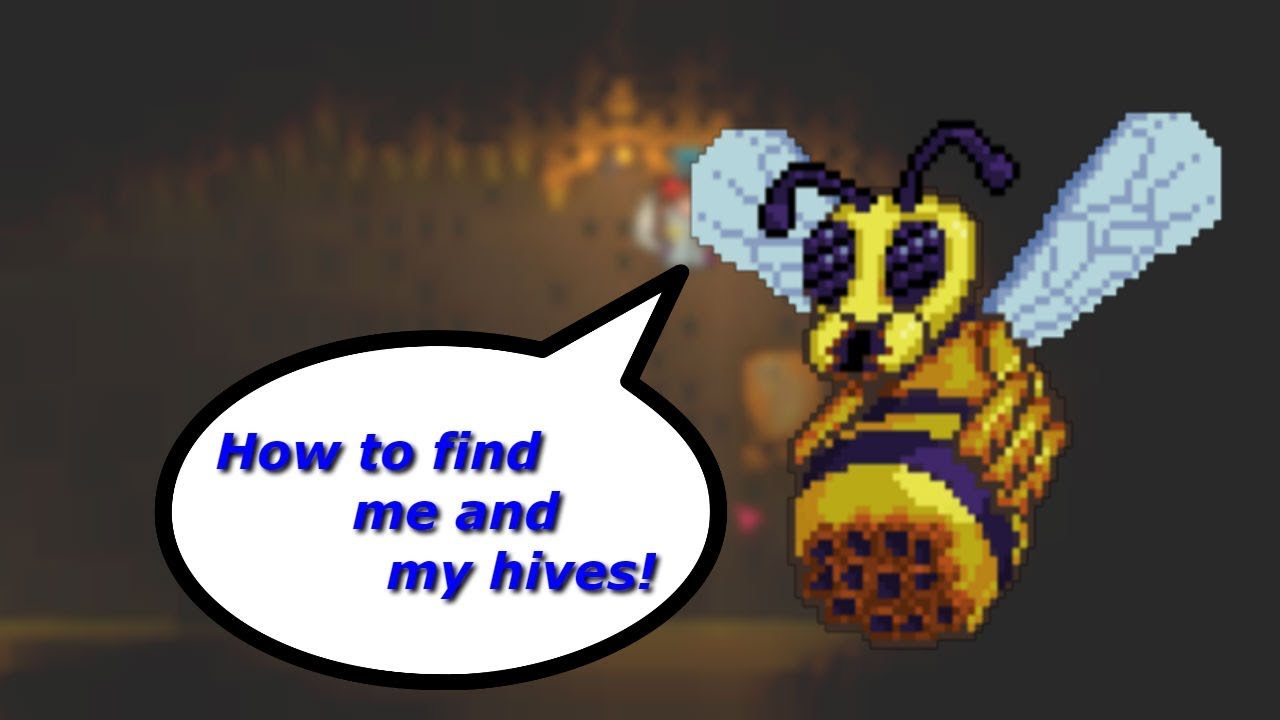 How to find Queen Bee and her Hives | Terraria Tutorial