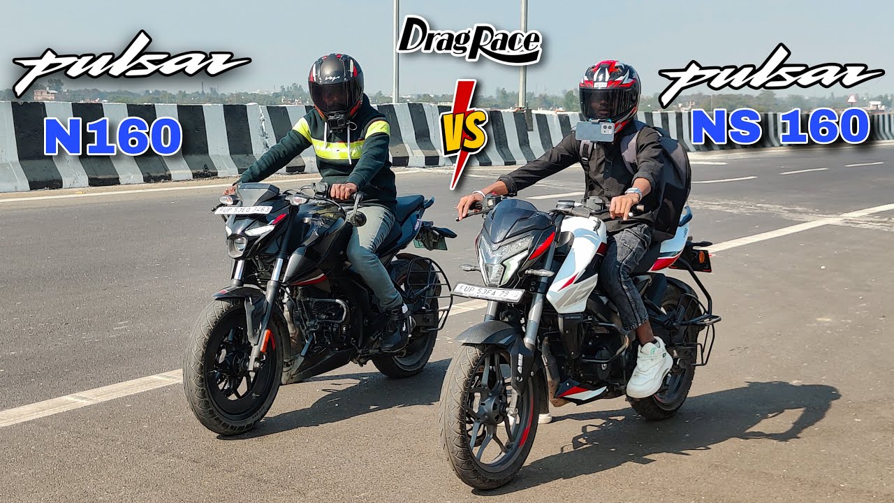 Pulsar N160 vs NS160 Drag Race ⚡- Which One is Faster? 🏍️💨 | Shocking Results! 😱