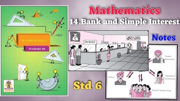 Std 6 #mathematics chapter No.14 Banks and Simple Interest #importantnotes #maharashtrastateboard