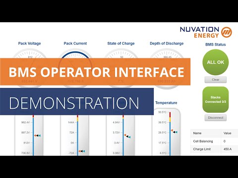 Nuvation BMS Demo: Operator Interface Overview