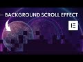 Create An Amazing Background Scroll Effect On Elementor Pro | Design Ideas