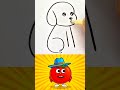 Painting Of A Dog Can Be Done Easily With The Help Of 611 🐶 #drawing #shorts #ytshorts