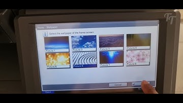 How to change the Display wallpaper in Kyocera TASKalfa Printer
