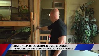 Snake keepers concerned over changes proposed by the Dept.of Wildlife and Fisheries. screenshot 5