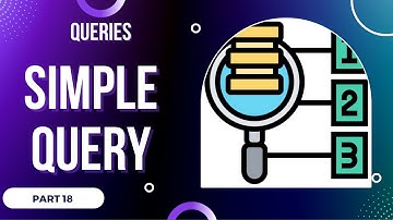 BTEC Level 3 IT - Unit 2 Databases - SIMPLE SINGLE TABLE QUERY - Part 18