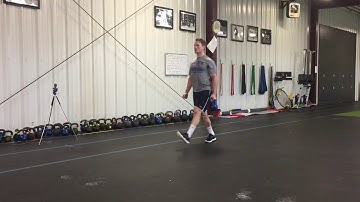 Suitcase Walking Lunges