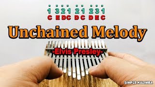 Unchained Melody  ||•Kalimba with Easy Tab•||