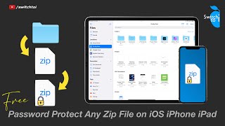 How to CREATE Password Protected Zip File on iPhone iPad iOS Free