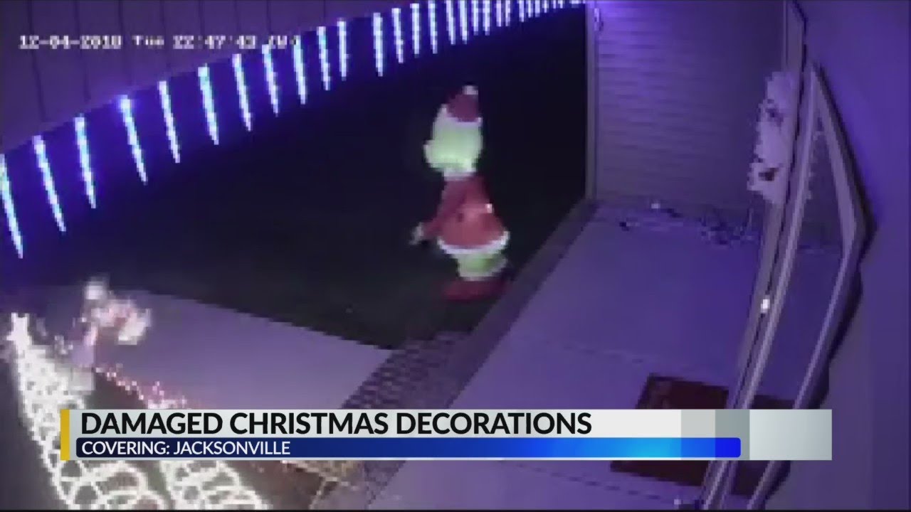 Damaged Christmas decorations
