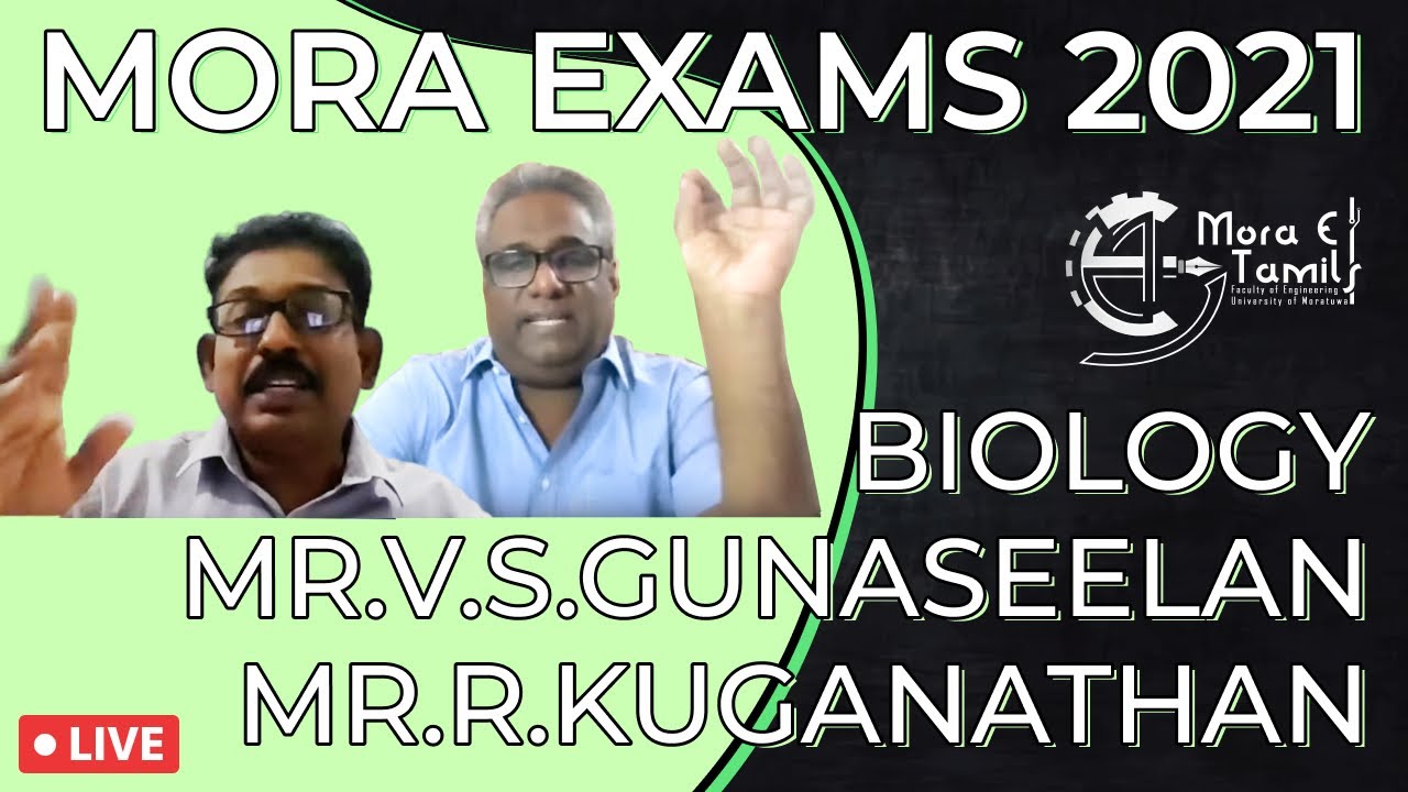 Gunaseelan sir and Kuhananthan sir explain Mora Exam 2021 Biology Paper