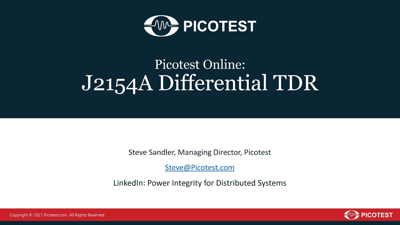 J2154A Differential TDR