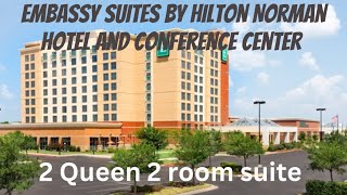 Embassy suites by Hilton Norman hotel and conference center | Oklahoma | Room Tour