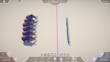 Totally Accurate Battle Simulator - 6 Mammoth vs 20 Monkey King