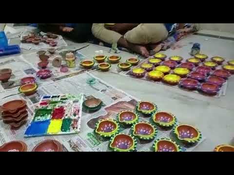 Ecofriendly Diya Making by Children of Ashayen - video from Odisha E Store