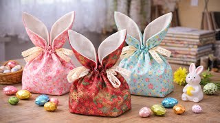I Made This Bunny Bag in 10 Minutes! Easy Easter Sewing Idea 🐰🌟