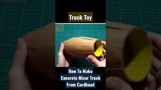 How To Make Concrete Mixer Truck From Cardboard screenshot 4
