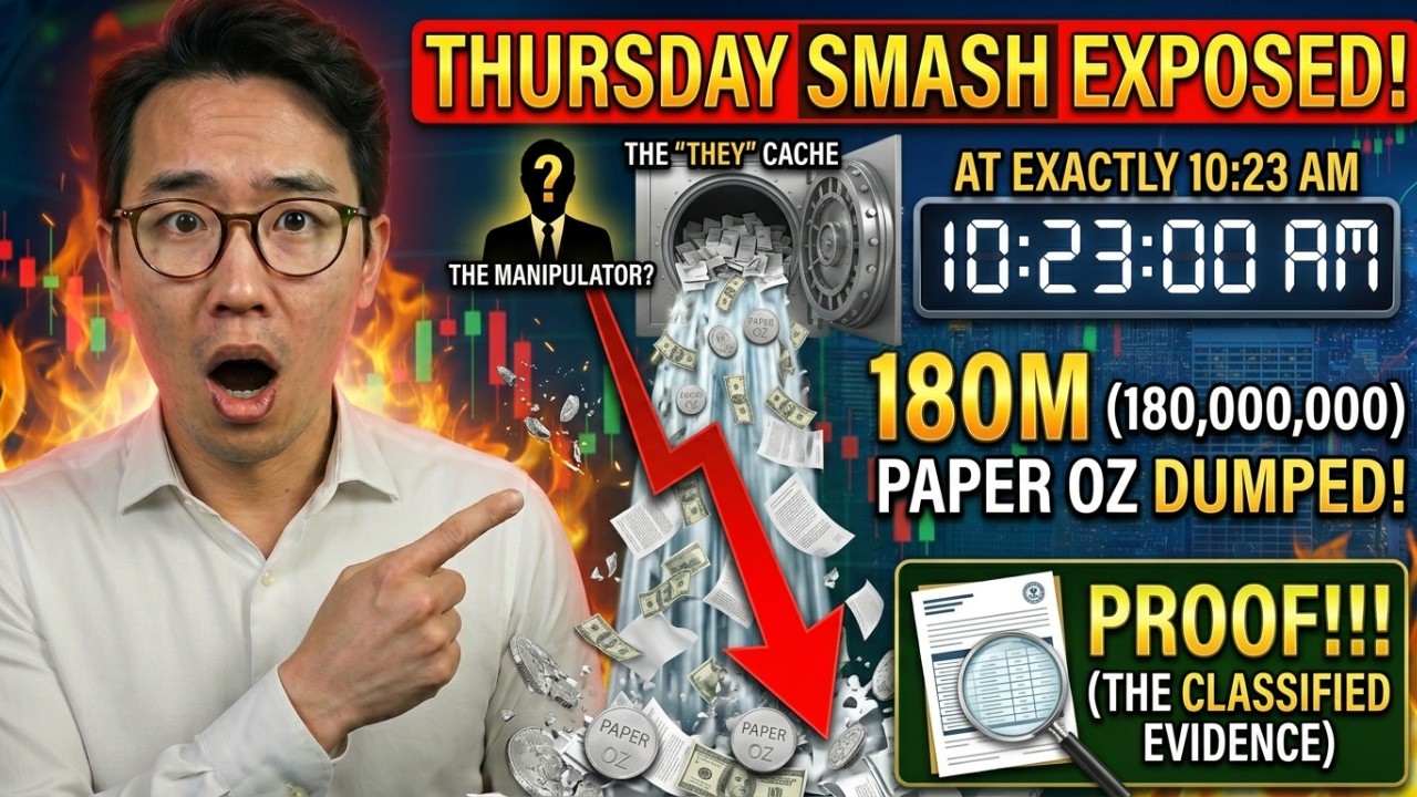 THE THURSDAY SMASH EXPOSED: They Dumped 180M Paper Oz at EXACTLY 10:23 AM