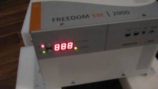 Xantrex freedom sw2000  Error F03 when starting