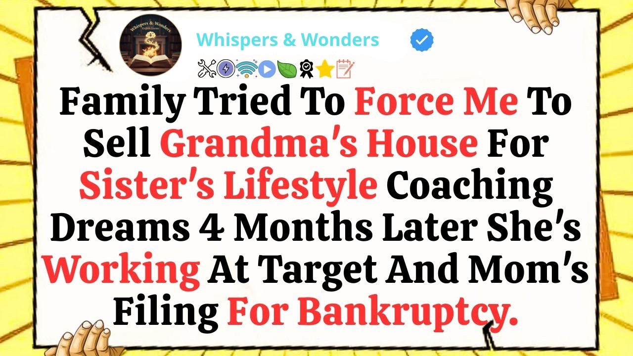 Family Tried To Force Me To Sell Grandma's House For Sister's Lifestyle Coaching