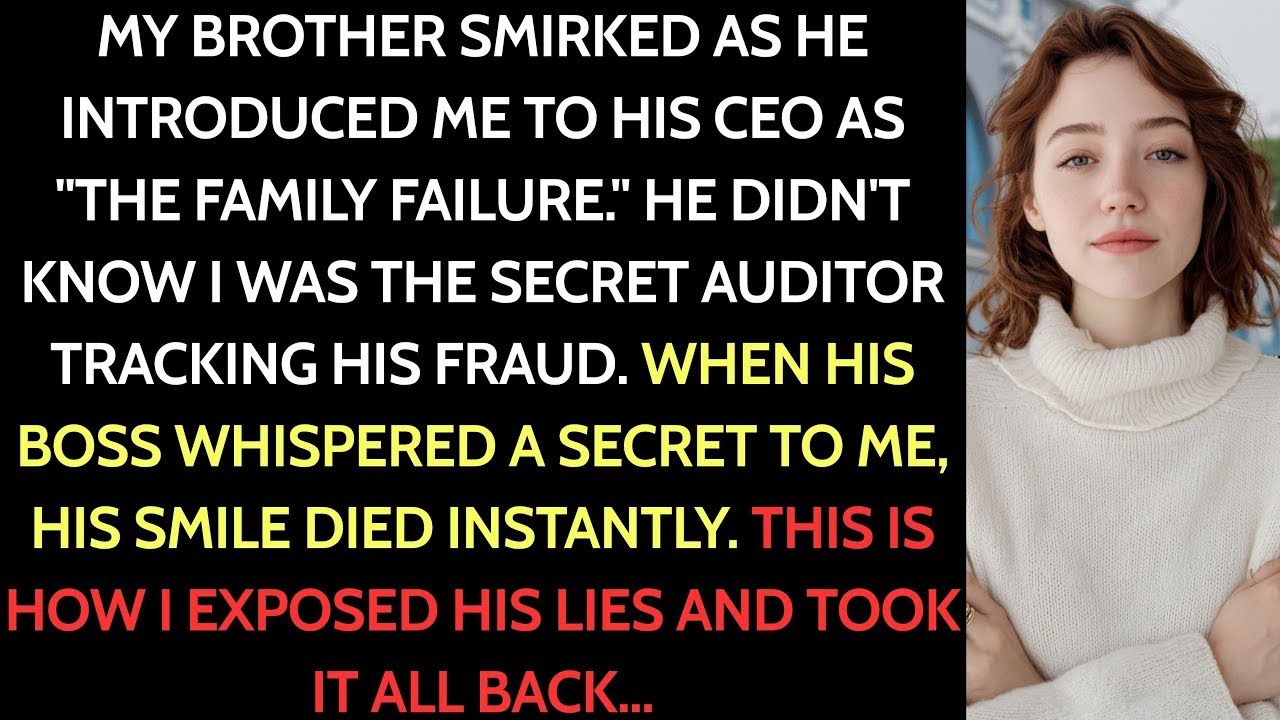 My brother smirked, introduced me to his boss 'Our family's failure ' Then his boss said softly