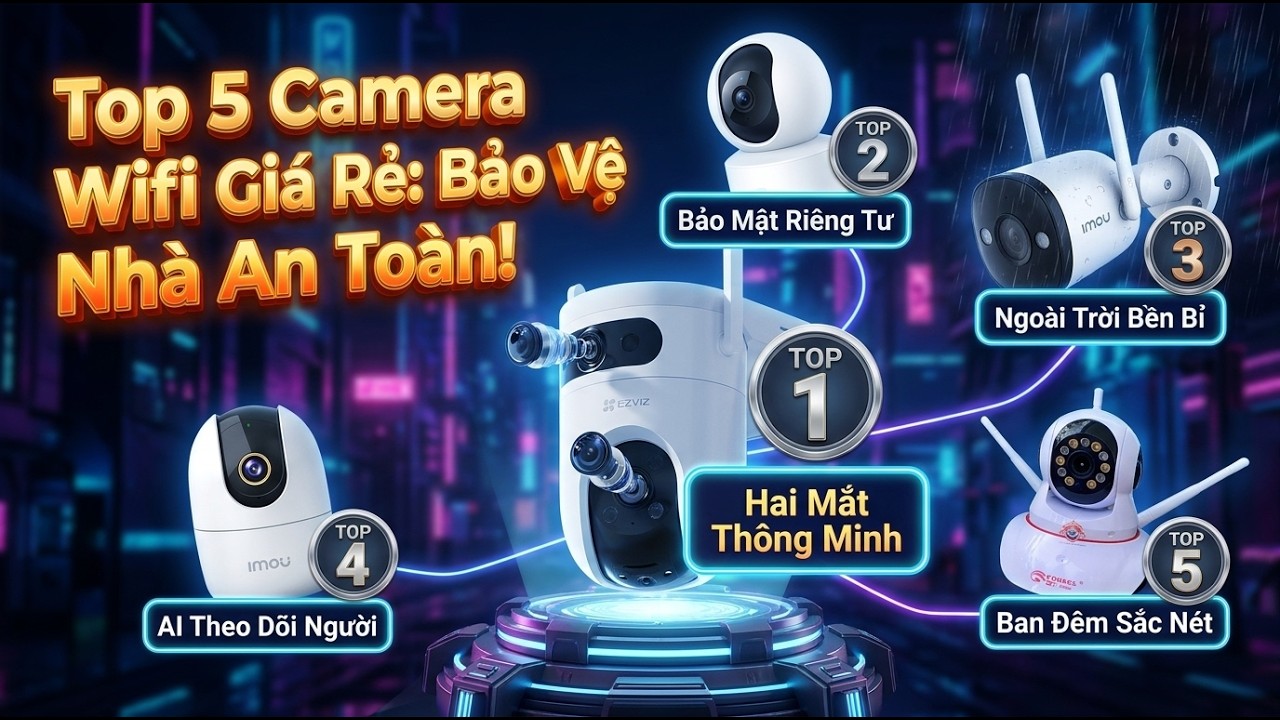 Camera wifi cho giám sát gia đình dễ lắp đặt năm 2026