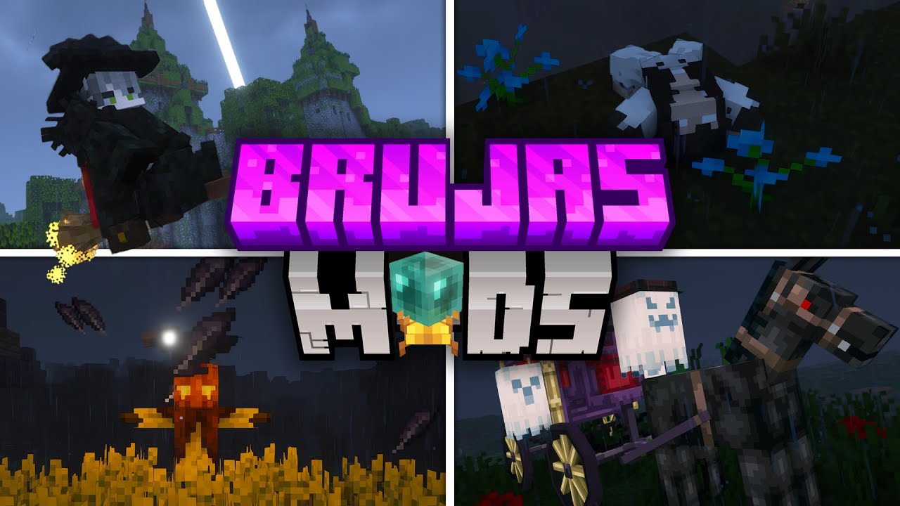TOP 12 MODS para el Día de BRUJAS en Minecraft | Forge & Fabric