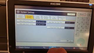 Ricoh change paper size type Ricoh change paper size type