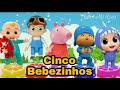 Five Little Monkeys on the Bed -Cinco bebezinhos pulando na cama-kids song 침대 위의 5마리의 작은 원숭이