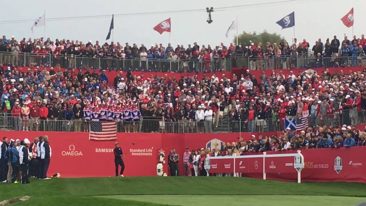 Friday Morning First Tee at 2016 Ryder Cup - YouTube